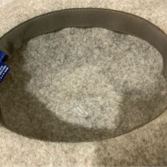 Hat Attack Tan Gray Wool Felt Hat With Brown  Ribbon Band - Picture 6 of 8